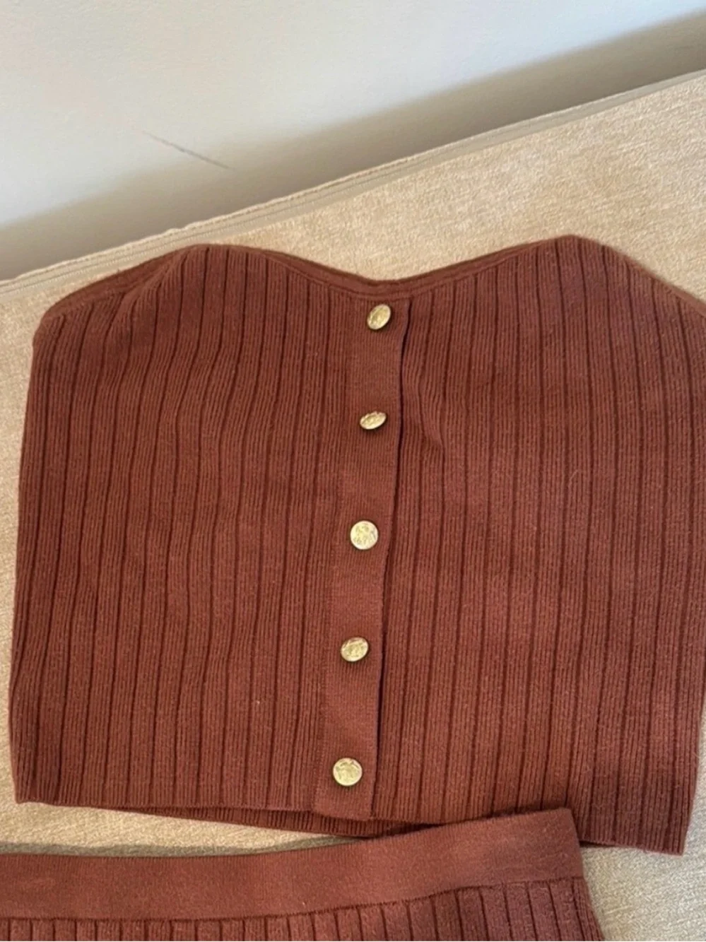 Christian Lacroix Rust Brown
Ribbed Knit Two-Piece - Picture 4 of 5